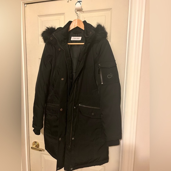 Calvin Klein black winter jacket- size small - Picture 2 of 5